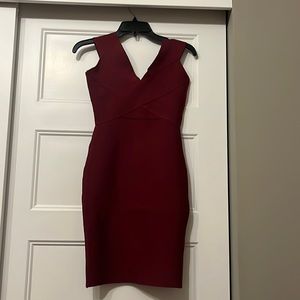 Gorgeous Burgundy Bando dress